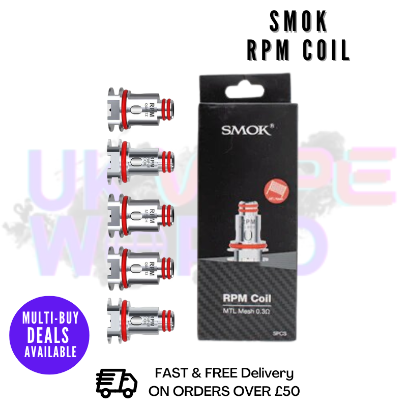 SMOK RPM Replacement Coils [Pack Of 5] - ONLY 8.99