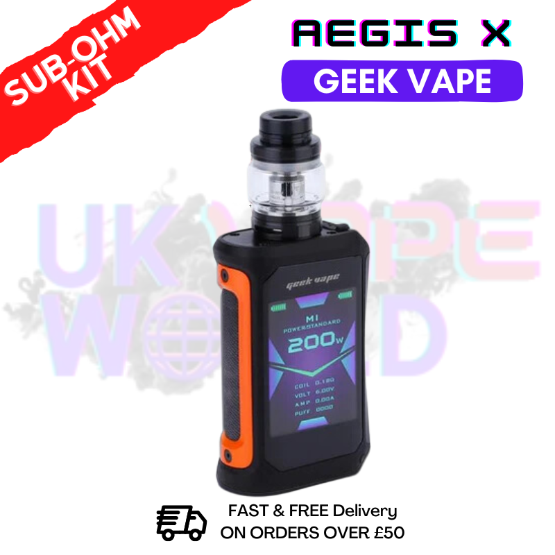 Geekvape Aegis X Kit Signature Orange | Best Price ONLY 31.99 Geekvape Aegis X Kit Signature Orange | Best Price ONLY 31.99