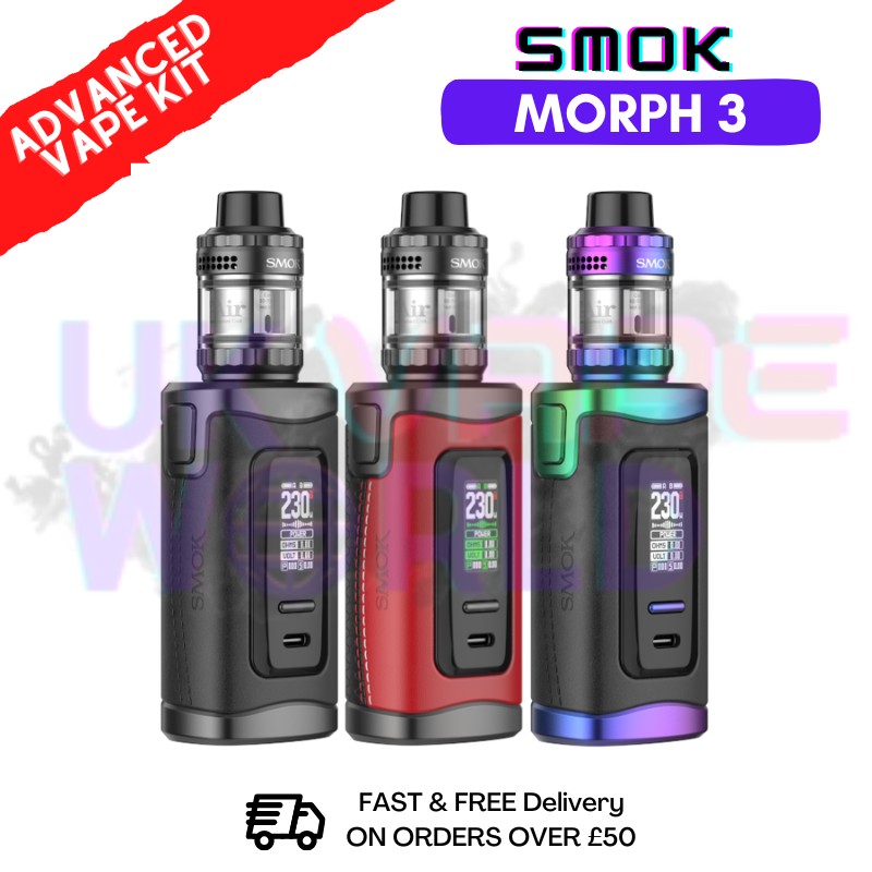 Smok Morph 3 Vape Kit + 2x Free Batteries Smok Morph 3 Vape Kit + 2x Free Batteries