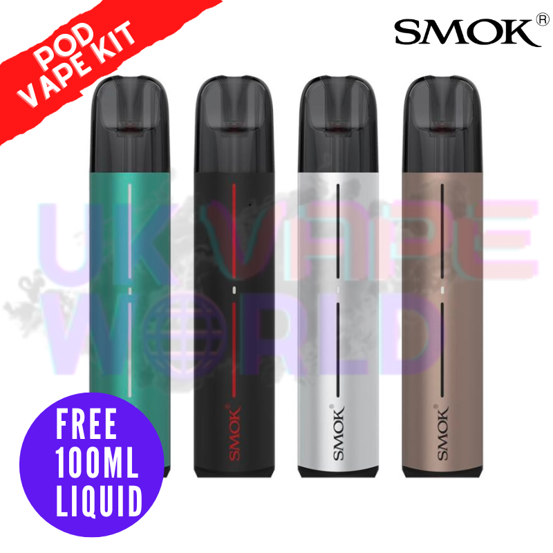Smok Solus 2 Pod Vape Kit + Free 100ML Liquid Smok Solus 2 Pod Vape Kit + Free 100ML Liquid