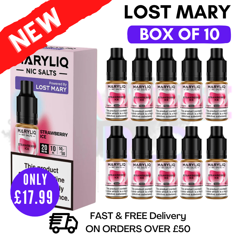 lost mary strawberry ice liquid Strawberry Ice MaryLiq Nic Salt BOX OF 10