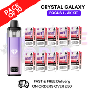 Strawberry Kiwi Crystal Galaxy Focus 6K Kits Box Of 10 - ukvapeworld