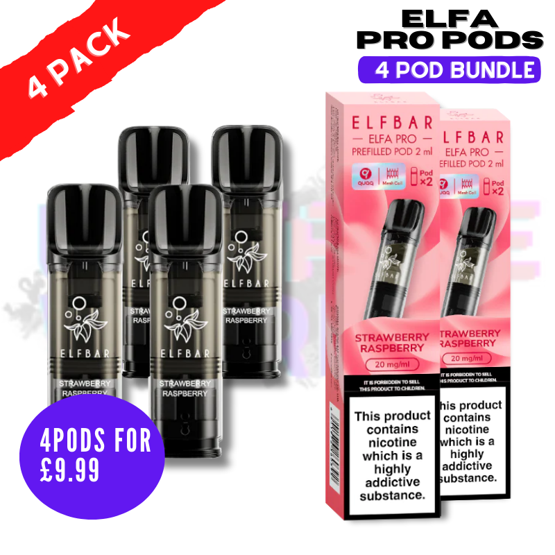 Strawberry Raspberry ELFA Pro Pods - Pack Of 4 PODS
