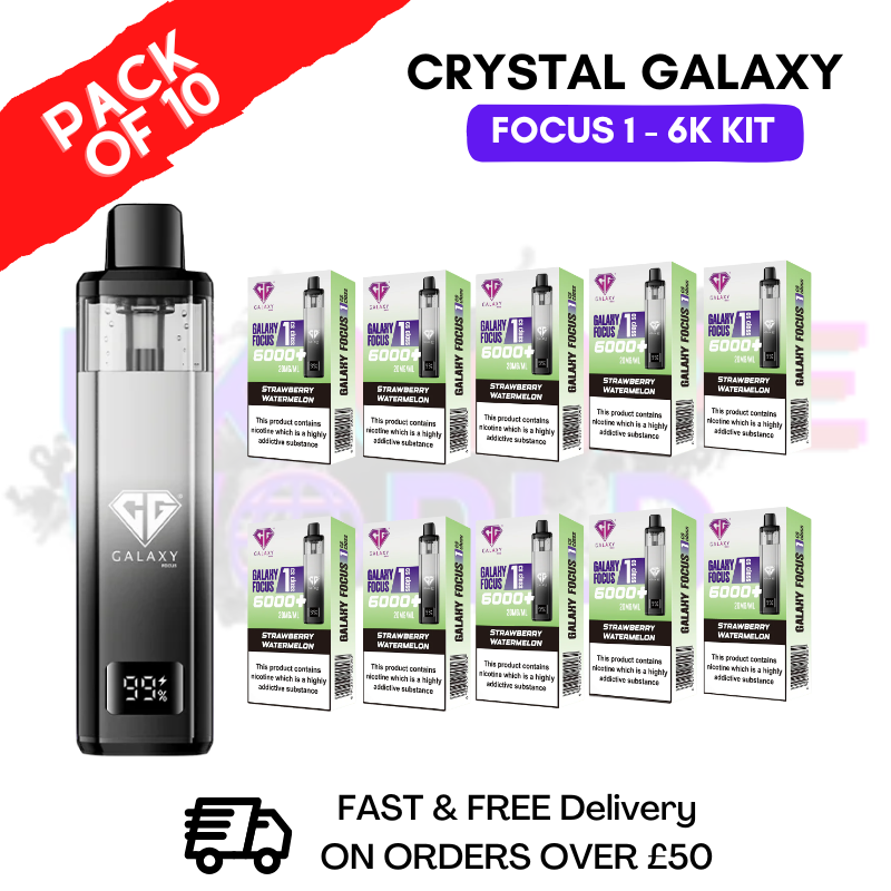 Strawberry Watermelon Crystal Galaxy Focus 6K Kits Box Of 10 - ukvapeworld