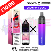 Strawberry ICE Cream ELUX LEGEND Salt 3500puff x Aspire Disposble Kit - UK Vape World