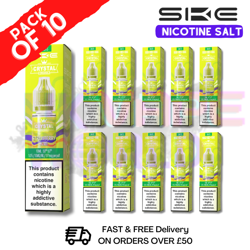 ske crystal vape 10 pack Strawberry Kiwi Crystal SKE Nic Salt Box / Pack Of 10