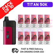 Strawberry Kiwi Watermelon Titan X 50000 Puff Pod Kit Box Of 10 - ukvapeworld