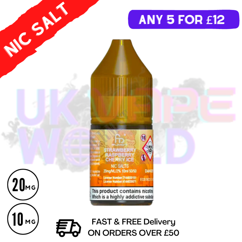 Strawberry Raspberry CHERRY ICE RandM Tornado Nic Salt 10ML eLiquid Strawberry Raspberry CHERRY ICE RandM Tornado Nic Salt 10ML eLiquid