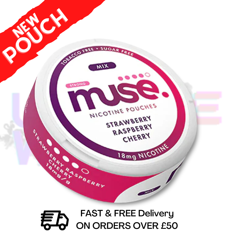 Strawberry Raspberry Cherry Muse Nicotine Pouches