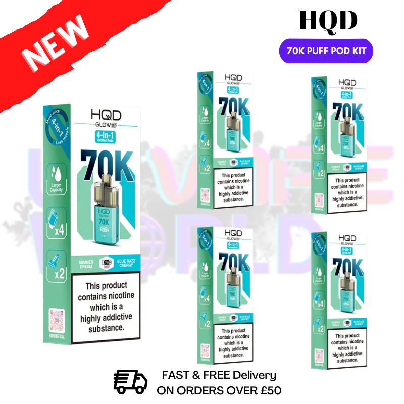 Summer Dream HQD Glow Air 70k Vape Kit Box of 5