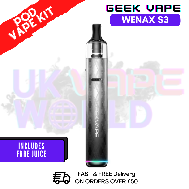 Texture Dark GeekVape Wenax S3 Kit + Free 2x Salt Texture Dark GeekVape Wenax S3 Kit + Free 2x Salt