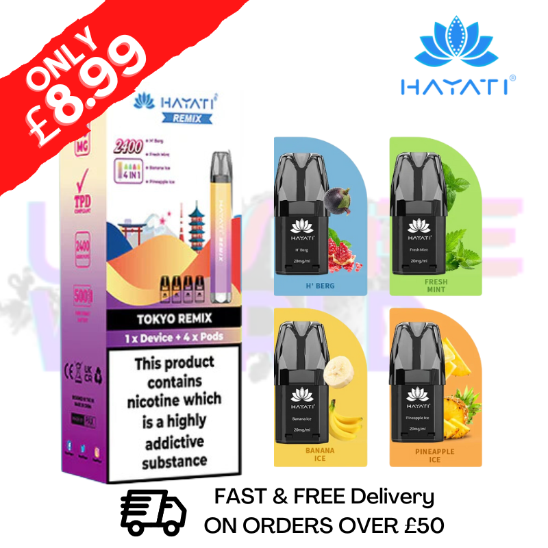 Tokyo Hayati Twist 2400 Remix 4 IN 1 Bar Kit - 8.99