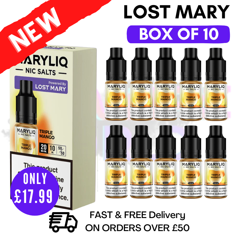Triple Mango MaryLiq Nic Salt BOX OF 10