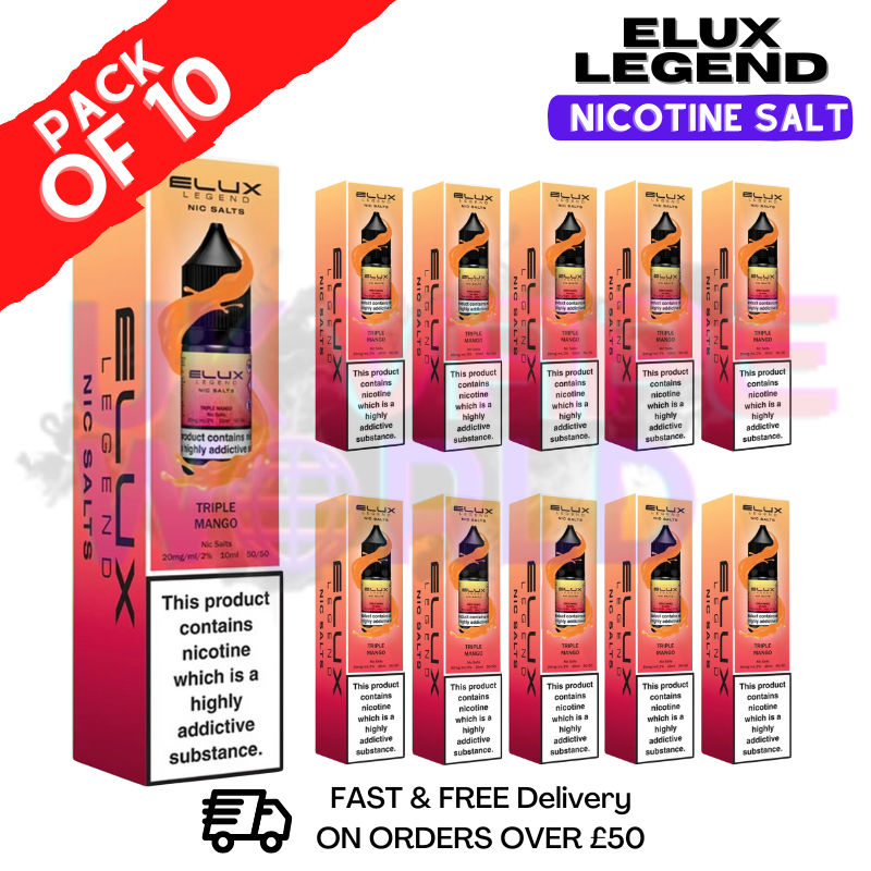 Elux Legend 3500Puff Nic Salt Triple Mango 10ML BOX OF 10 Elux Legend 3500Puff Nic Salt Triple Mango 10ML BOX OF 10