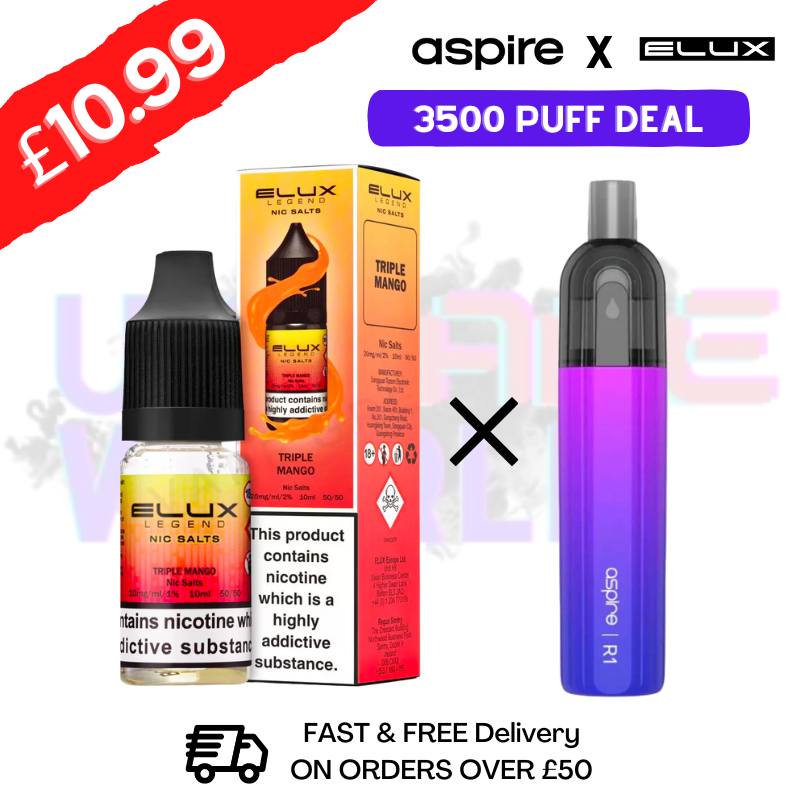 10mg disposable vape 3500 puffs Elux Legend 3500 Puffs 0MG (Nicotine-Free Vape): Best Price Available main image 0