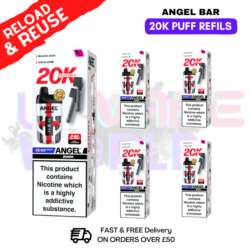 Union edition Angel Bar 20K REPLACEMENT PODS Box Of 5 Union edition Angel Bar 20K REPLACEMENT PODS Box Of 5