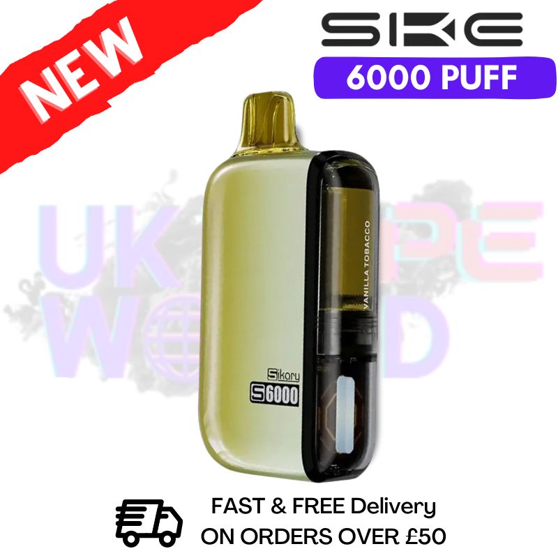 Vanilla Tobacco SKE SIKARY 6000 PUFF 6K Prefilled Kit Vanilla Tobacco SKE SIKARY 6000 PUFF 6K Prefilled Kit
