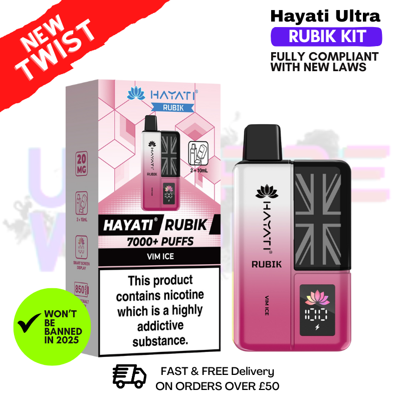 VIM ICE Hayati Rubik 7000 Puff 7K Bar - Lowest Price!
