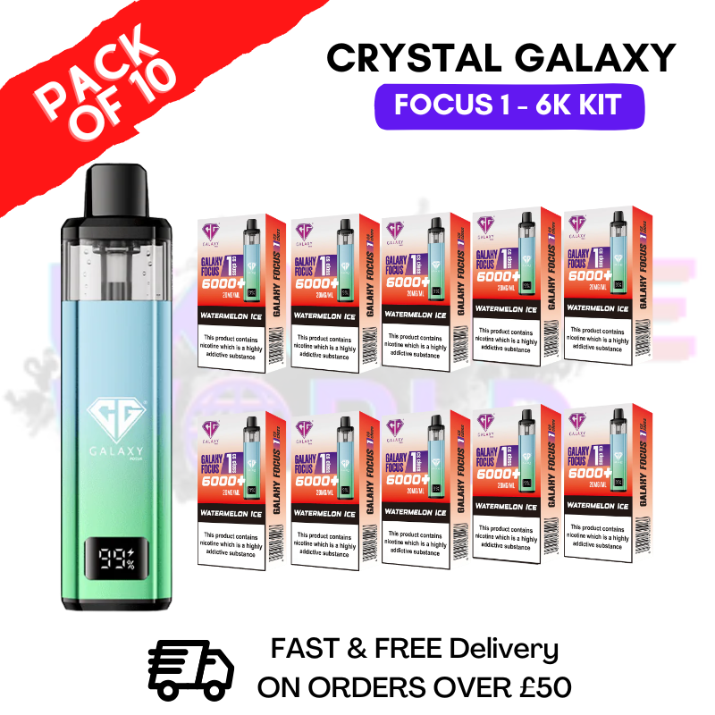 Watermelon Ice Crystal Galaxy Focus 6K Kits Box Of 10 - ukvapeworld