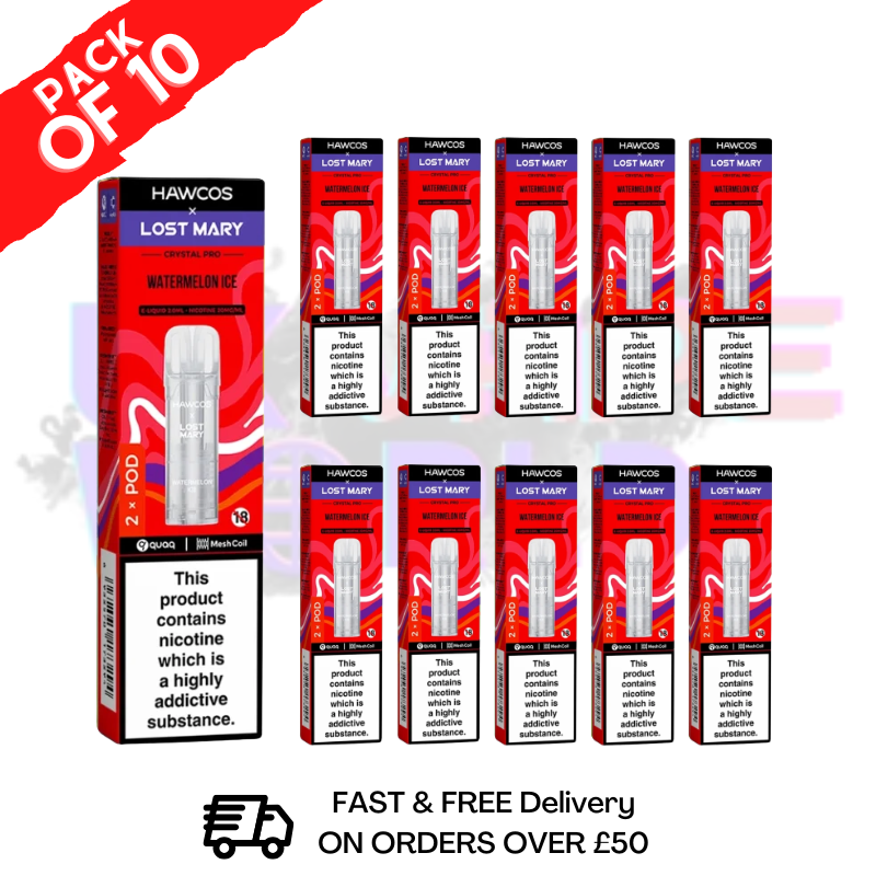 shop Watermelon Ice Lost Mary Crystal Replacement Pods Box of 10 - ukvapeworld