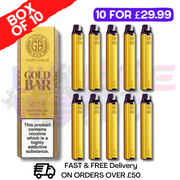Shop Watermelon Citrus ICE - Gold Bar 600Puff Box of 10 - UK Vape World