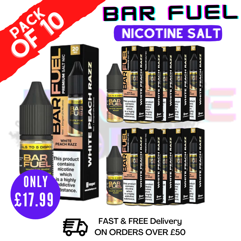 Shop White Peach Razz Fuel Nic Salt Box Of 10 - UK Vape World