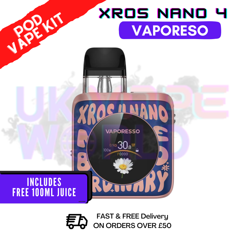 voopoo drag x pro kit review Vaporesso XROS 4 Mini Champagne Gold Pod Kit main image 0