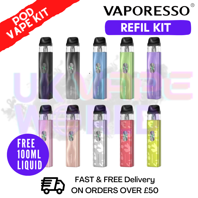 Vaporesso Xros 4 Pod Vape Kit + Free 100ML Eliquid Vaporesso Xros 4 Pod Vape Kit + Free 100ML Eliquid