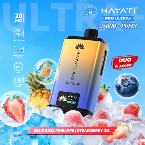 Blue Razz Pineapple Hayati Pro Ultra Plus 25000 Prefilled Pod Kit