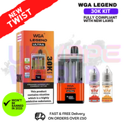 Shop Blueberry Ice WGA Legend 30K Puff Kit - UK Vape World