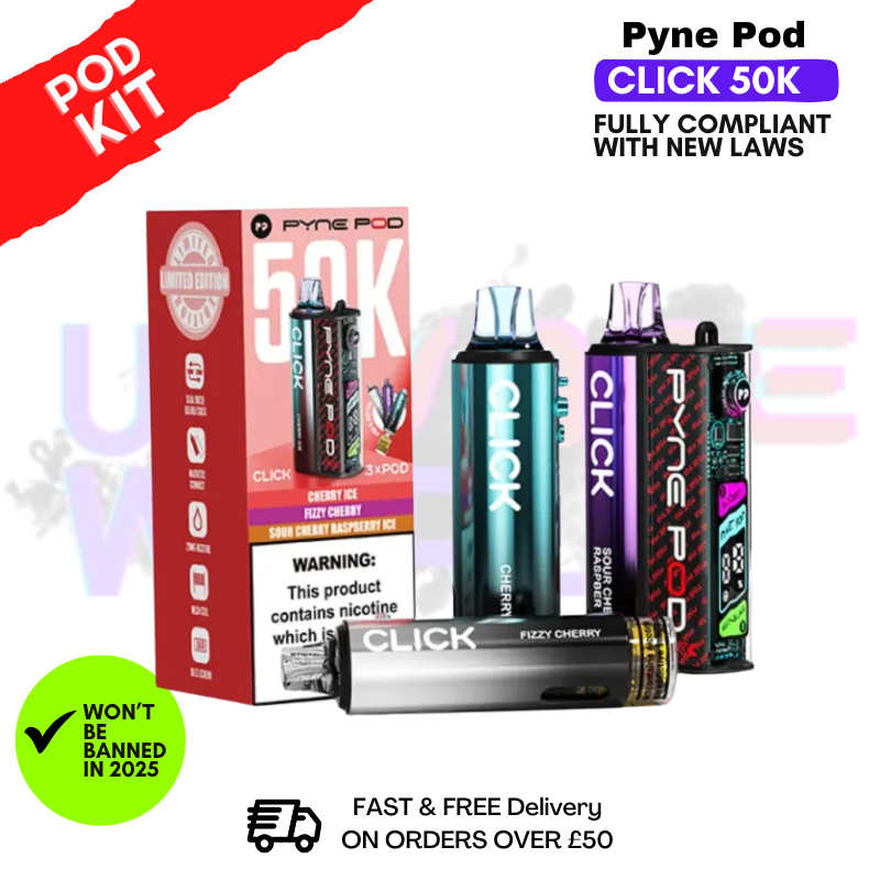 Cherry Edition Pyne Pod 50K Click Vape Pod Kit Cherry Edition Pyne Pod 50K Click Vape Pod Kit