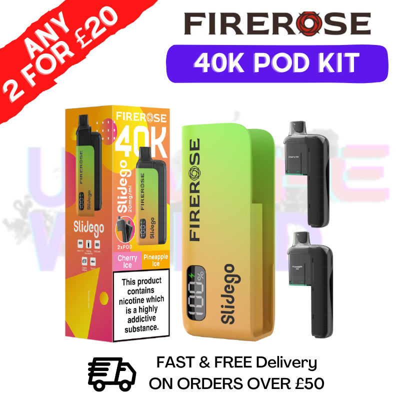cherry ice Firerose SlideGo 40K Prefilled Pod Kit - ukvapeworld