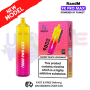 Cherry Peach Lemonade RandM T9000 Pro Max Pod Kit - ukvapeworld