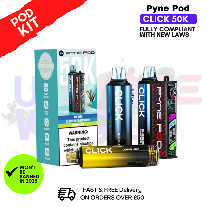 pyne pod vape kit 50k Classic Edition Pyne Pod 50K Click Vape Pod Kit
