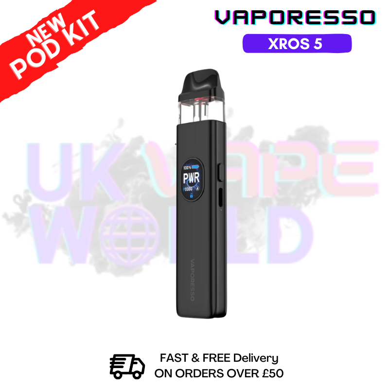 Shop Cosmic black Vaporesso Xros 5 Refillable Pod Vape Kit - ukvapeworld