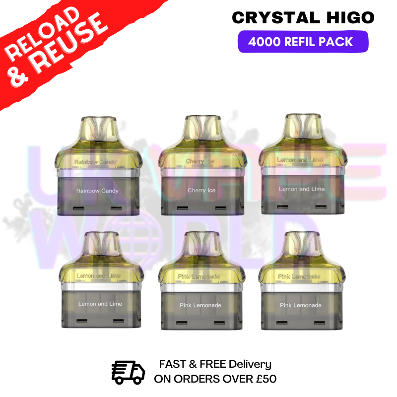 Crystal Higo 4000 Replacement Pods Crystal Higo 4000 Replacement Pods