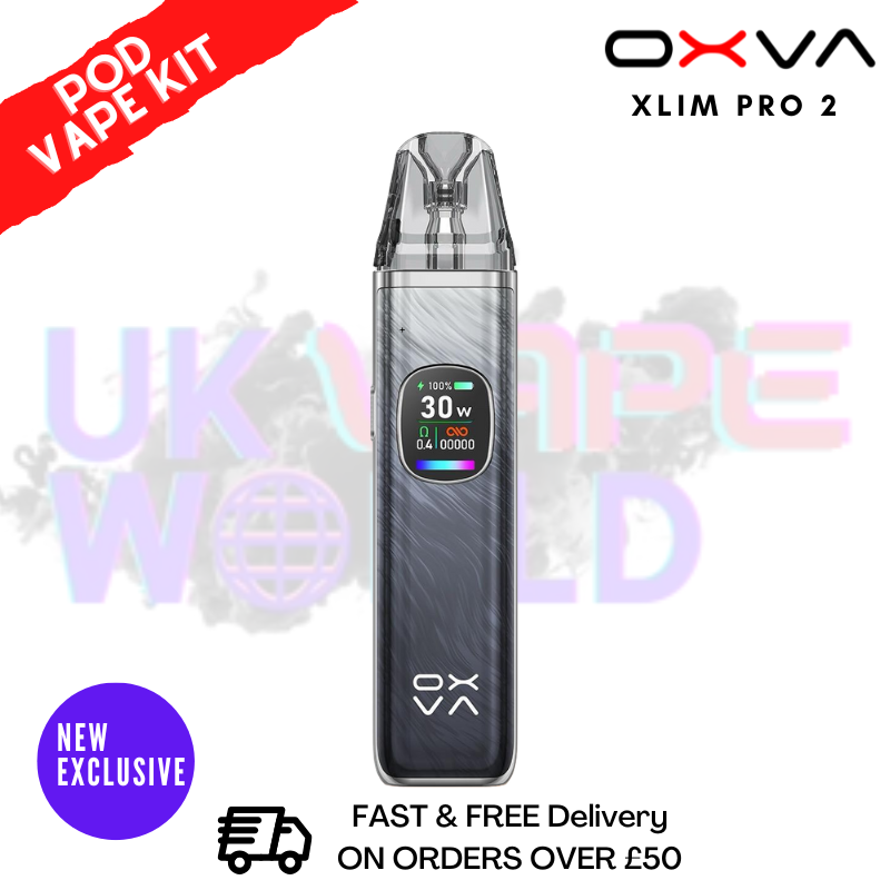 Dark Shadow Oxva Xlim Pro 2 Pod Kit + Free 100ML Liquid