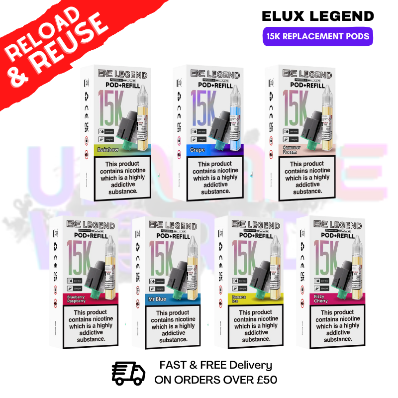 Ene 15K Replacement Pods Elux Legend - 5.89 Ene 15K Replacement Pods Elux Legend - 5.89