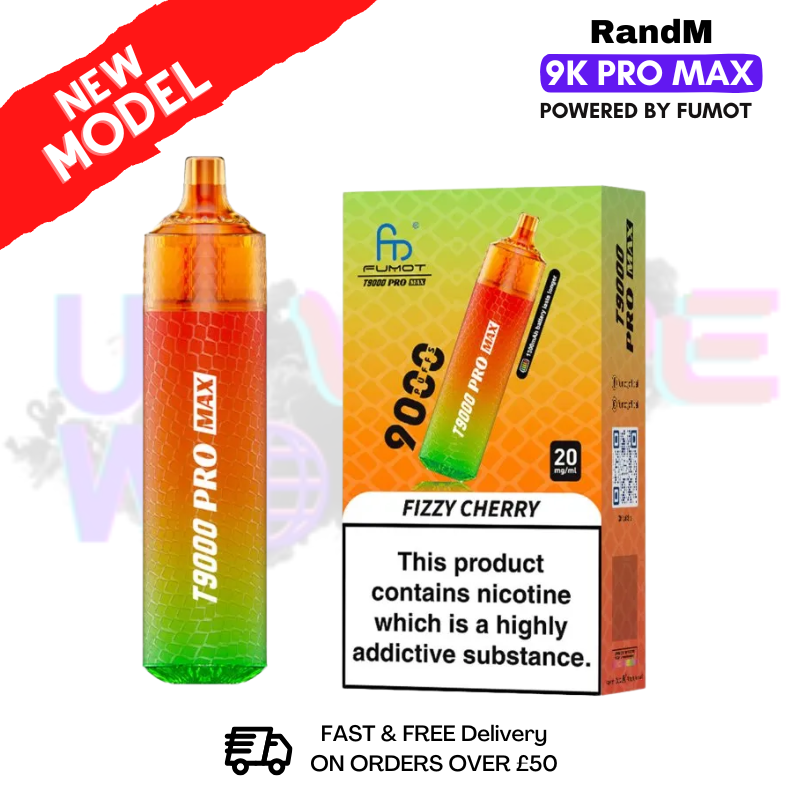 Fizzy Cherry RandM T9000 Pro Max Pod Kit