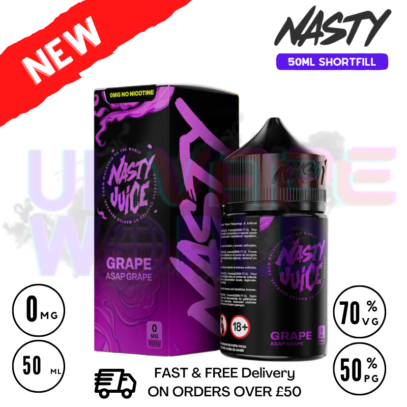 Nasty Juice Asap Grape 50ml Shortfill | Best Price Cheapest |