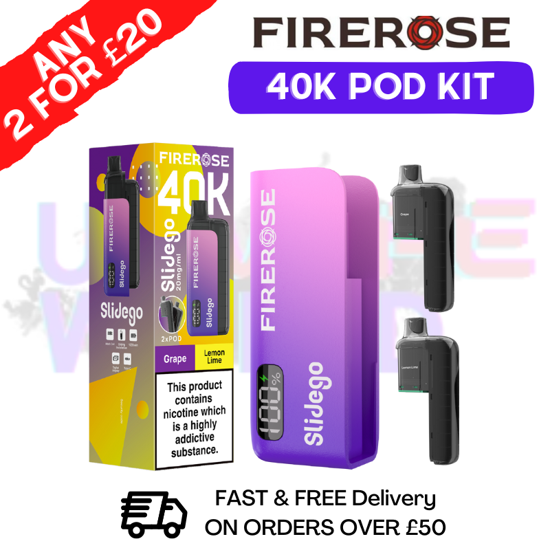 Grape Firerose SlideGo 40K Prefilled Pod Kit - ukvapewold