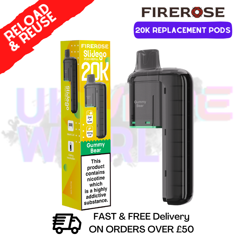 Gummy Bear Firerose SlideGo 20K Replacement Pods - ukvapeworld