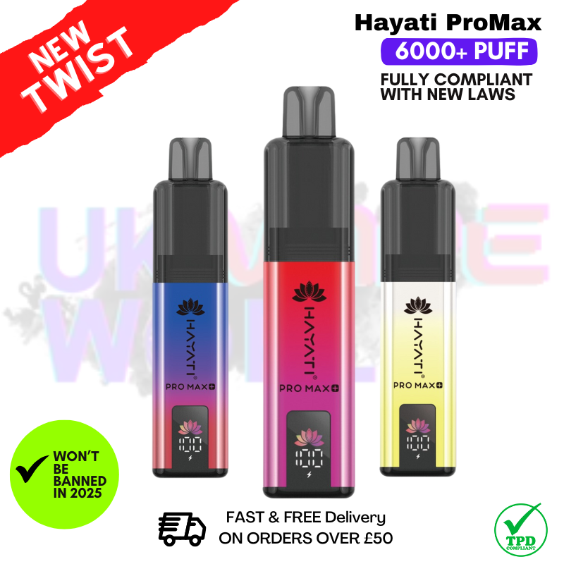 Hayati Pro Max+ 6000 Puff Prefilled Pod Kit - ANY 3 FOR 21 Hayati Pro Max+ 6000 Puff Prefilled Pod Kit - ANY 3 FOR 21