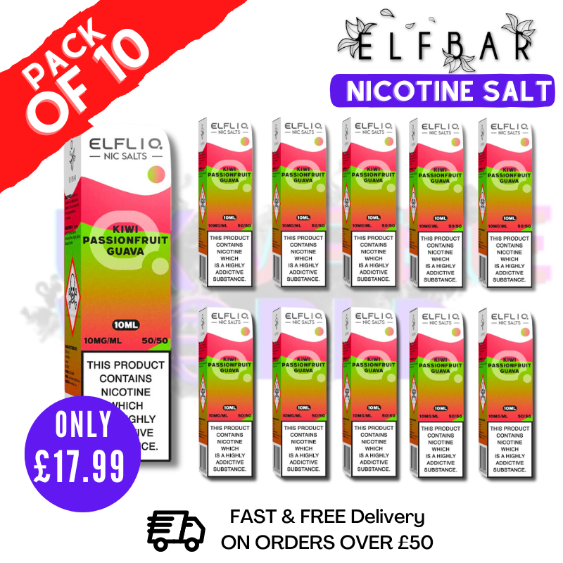 e-liquide elfliq passion kiwi goyave sels de nicotine Combien de temps dure une cigarette électronique jetable? Un guide  approfondi