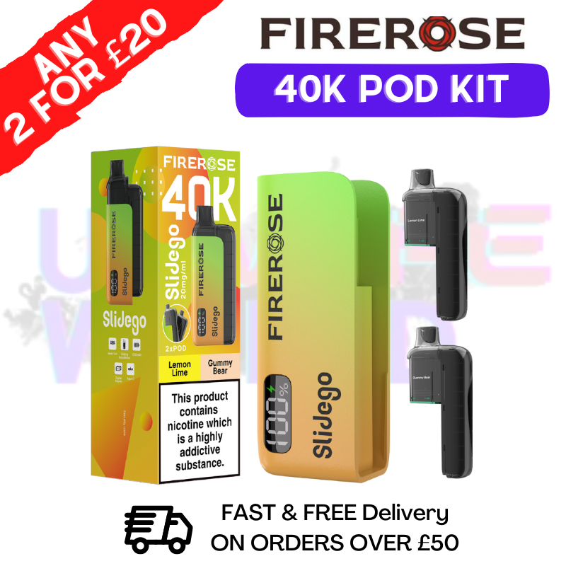 Lemon Lime Firerose SlideGo 40K Prefilled Pod Kit - ukvapeworld