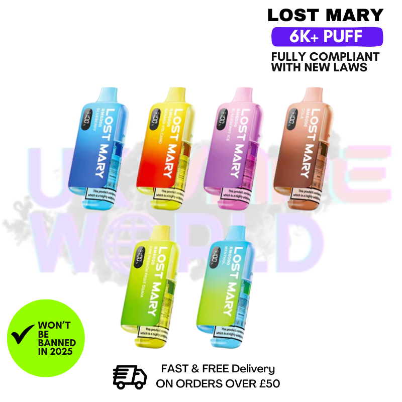 Lost Mary Vapes Banned Lost Mary 6K Puff Prefilled Kit Lost Mary Vapes Banned Lost Mary 6K Puff Prefilled Kit