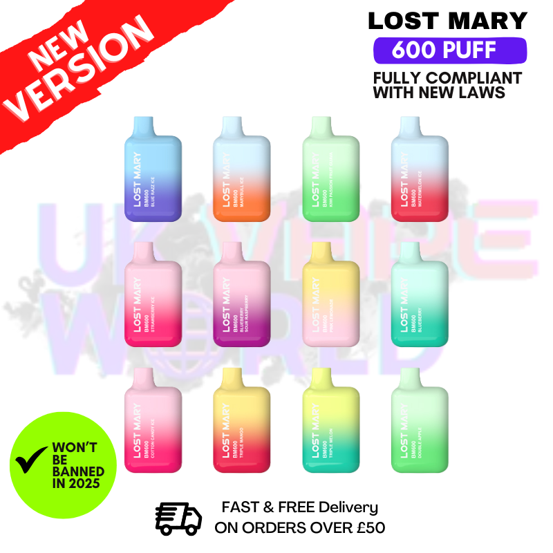 Lost Mary BM600 NEW 2025 Bar | ANY 5 FOR 15 Lost Mary BM600 NEW 2025 Bar | ANY 5 FOR 15