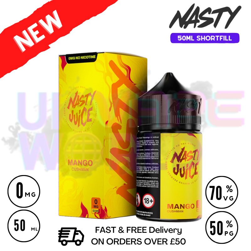 Shop Nasty Juice Asap Mango Cushman 50ml Shortfill | Best Price Cheapest | - UK Vape World