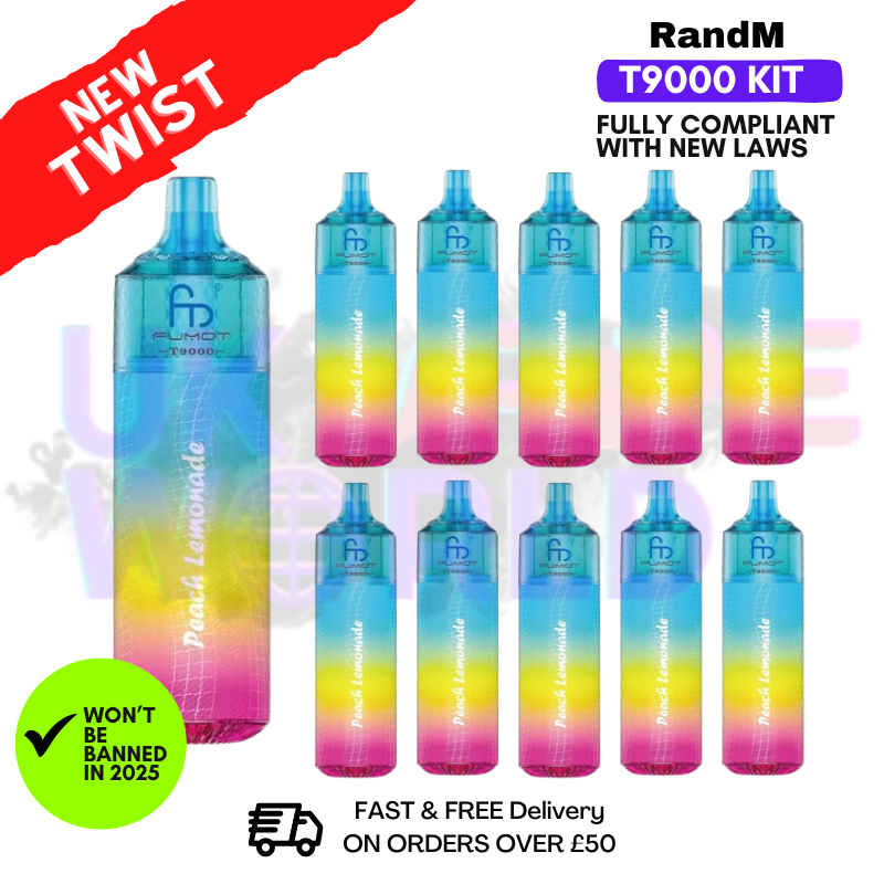 elfbar elfa master akku RandM Tornado 9000 Cherry Peach Lemonade – RandM Tornado Vapes main image 1