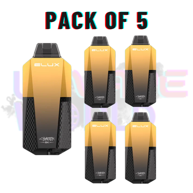 Box of 5 Pineapple ICE Elux CyberOver 6000 Puff 6K Kit - UK Vape World